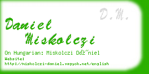 daniel miskolczi business card